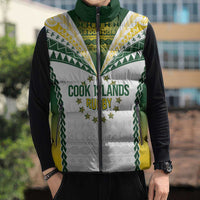 Cook Islands Rugby Custom Sleeveless Puffer Jacket Kuki's Aitu Champions LT7 - Polynesian Pride