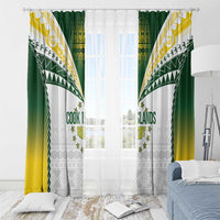 Cook Islands Rugby Window Curtain Kuki's Aitu Champions LT7 - Polynesian Pride
