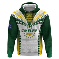 Cook Islands Rugby Custom Zip Hoodie Kuki's Aitu Champions LT7 Pullover Hoodie Colorful - Polynesian Pride