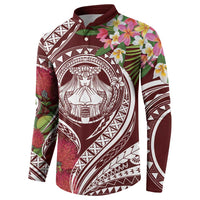 Aloha Hawaii Big Island Button Sweatshirt Ohia Lehua Wahine LT7 - Polynesian Pride