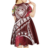 Aloha Hawaii Big Island Kid Short Sleeve Dress Ohia Lehua Wahine LT7 - Polynesian Pride