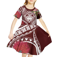 Aloha Hawaii Big Island Kid Short Sleeve Dress Ohia Lehua Wahine LT7 - Polynesian Pride