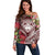 Aloha Hawaii Big Island Off Shoulder Sweater Ohia Lehua Wahine