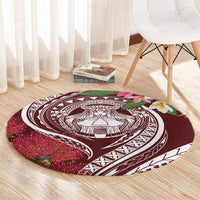 Aloha Hawaii Big Island Round Carpet Ohia Lehua Wahine LT7 - Polynesian Pride