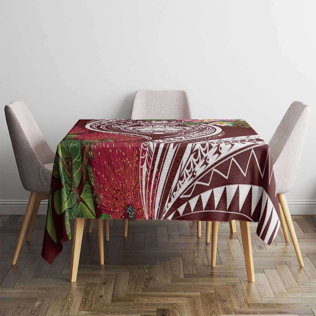 Aloha Hawaii Big Island Tablecloth Ohia Lehua Wahine LT7 - Polynesian Pride