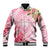 Aloha Hawaii Maui Baseball Jacket Goddess Lokelani Rose