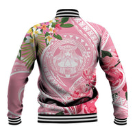 Aloha Hawaii Maui Baseball Jacket Goddess Lokelani Rose LT7 - Polynesian Pride