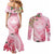 Aloha Hawaii Maui Couples Matching Mermaid Dress and Long Sleeve Button Shirt Goddess Lokelani Rose