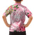 Aloha Hawaii Maui Family Matching Long Sleeve Bodycon Dress and Hawaiian Shirt Goddess Lokelani Rose