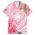 Aloha Hawaii Maui Family Matching Off Shoulder Short Dress and Hawaiian Shirt Goddess Lokelani Rose