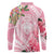 Aloha Hawaii Maui Long Sleeve Polo Shirt Goddess Lokelani Rose