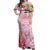 Aloha Hawaii Maui Off Shoulder Maxi Dress Goddess Lokelani Rose