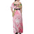 Aloha Hawaii Maui Off Shoulder Maxi Dress Goddess Lokelani Rose