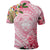 Aloha Hawaii Maui Polo Shirt Goddess Lokelani Rose