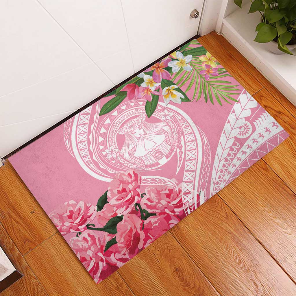 Aloha Hawaii Maui Rubber Doormat Goddess Lokelani Rose LT7 - Polynesian Pride