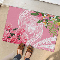 Aloha Hawaii Maui Rubber Doormat Goddess Lokelani Rose LT7 - Polynesian Pride