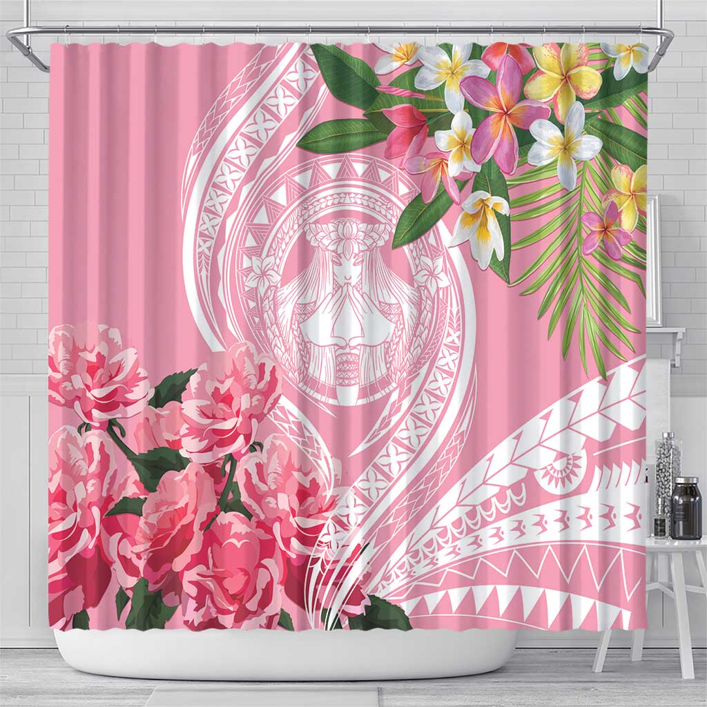 Aloha Hawaii Maui Shower Curtain Goddess Lokelani Rose LT7 - Polynesian Pride
