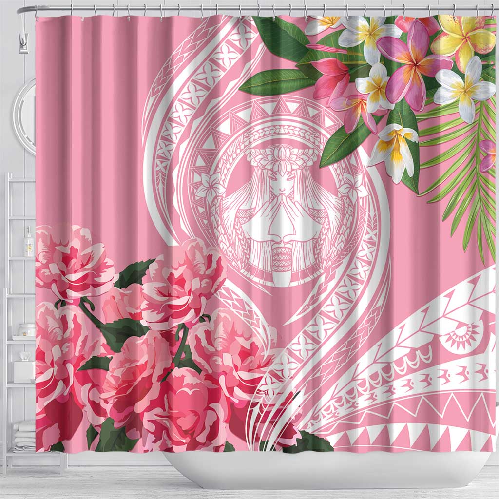 Aloha Hawaii Maui Shower Curtain Goddess Lokelani Rose LT7 - Polynesian Pride