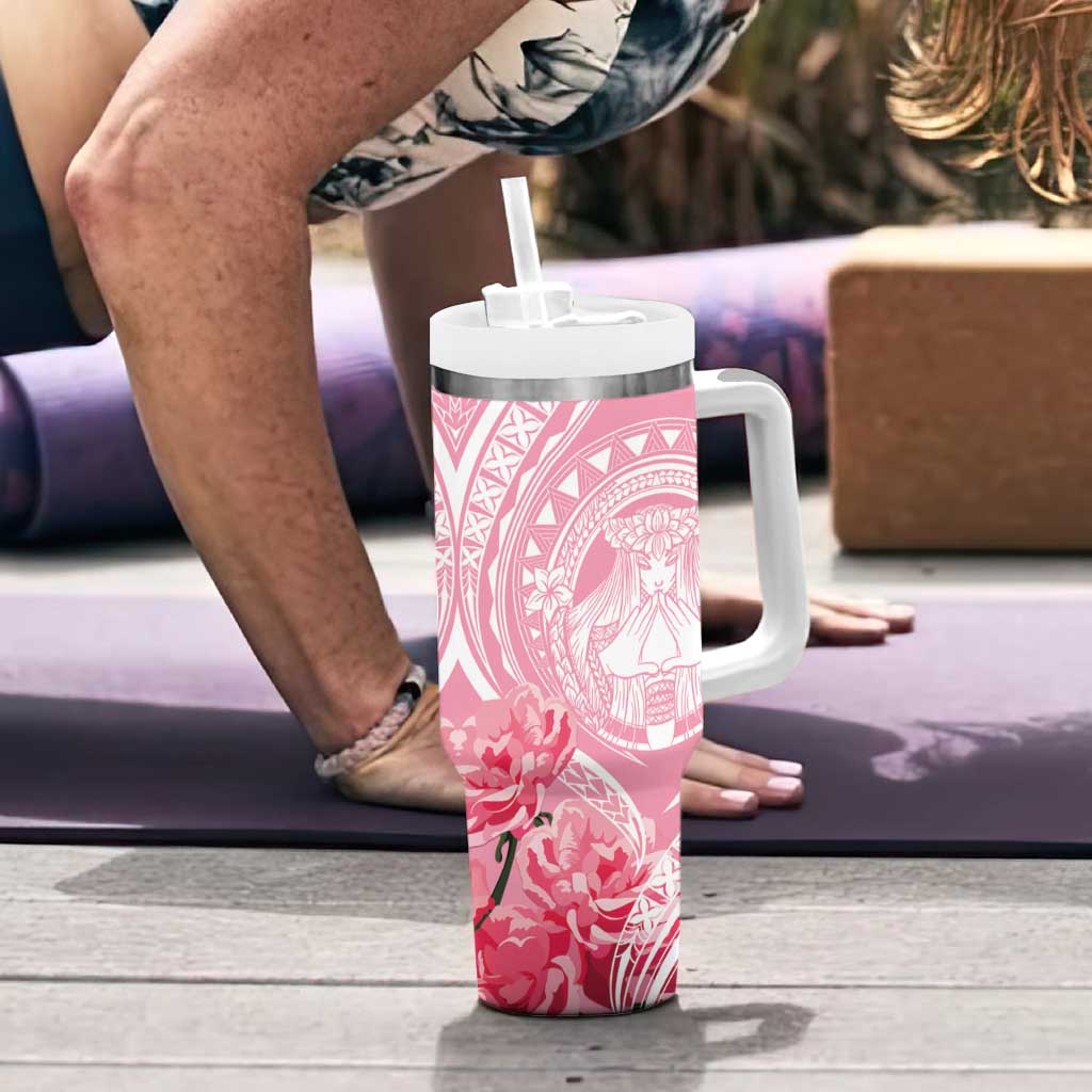 Aloha Hawaii Maui Tumbler With Handle Goddess Lokelani Rose LT7 - Polynesian Pride