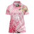 Aloha Hawaii Maui Women Polo Shirt Goddess Lokelani Rose