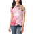 Aloha Hawaii Maui Women Polo Shirt Goddess Lokelani Rose