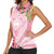 Aloha Hawaii Maui Women Sleeveless Polo Shirt Goddess Lokelani Rose