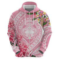 Aloha Hawaii Maui Zip Hoodie Goddess Lokelani Rose LT7 - Polynesian Pride