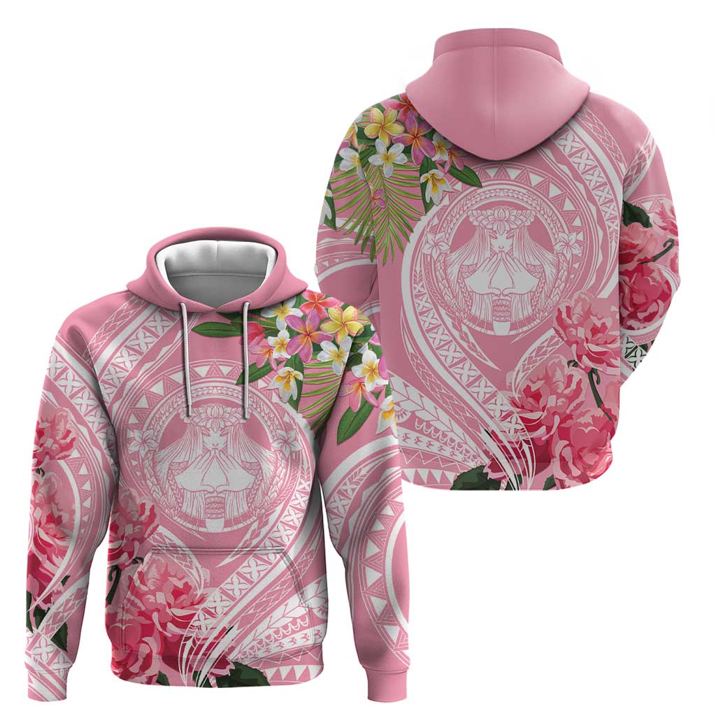 Aloha Hawaii Maui Zip Hoodie Goddess Lokelani Rose LT7 - Polynesian Pride