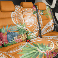 Aloha Hawaii Lanai Back Car Seat Cover Frangipani Mix Pineapple LT7 - Polynesian Pride