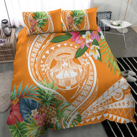 Aloha Hawaii Lanai Bedding Set Frangipani Mix Pineapple LT7 - Polynesian Pride