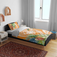 Aloha Hawaii Lanai Bedding Set Frangipani Mix Pineapple LT7 - Polynesian Pride