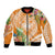 Aloha Hawaii Lanai Bomber Jacket Frangipani Mix Pineapple