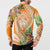 Aloha Hawaii Lanai Button Sweatshirt Frangipani Mix Pineapple