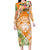 Aloha Hawaii Lanai Family Matching Long Sleeve Bodycon Dress and Hawaiian Shirt Frangipani Mix Pineapple