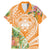 Aloha Hawaii Lanai Family Matching Mermaid Dress and Hawaiian Shirt Frangipani Mix Pineapple