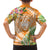 Aloha Hawaii Lanai Family Matching Off Shoulder Short Dress and Hawaiian Shirt Frangipani Mix Pineapple