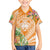 Aloha Hawaii Lanai Family Matching Short Sleeve Bodycon Dress and Hawaiian Shirt Frangipani Mix Pineapple