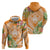 Aloha Hawaii Lanai Hoodie Frangipani Mix Pineapple