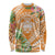 Aloha Hawaii Lanai Long Sleeve Shirt Frangipani Mix Pineapple