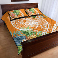 Aloha Hawaii Lanai Quilt Bed Set Frangipani Mix Pineapple LT7 - Polynesian Pride