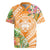 Aloha Hawaii Lanai Rugby Jersey Frangipani Mix Pineapple