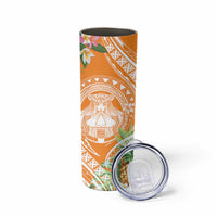 Aloha Hawaii Lanai Skinny Tumbler Frangipani Mix Pineapple LT7 - Polynesian Pride