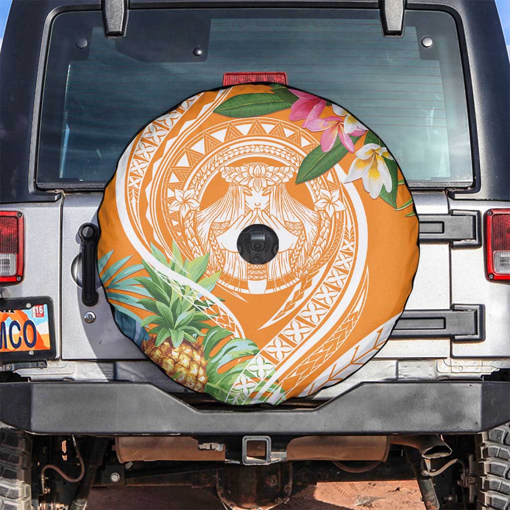 Aloha Hawaii Lanai Spare Tire Cover Frangipani Mix Pineapple