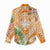 Aloha Hawaii Lanai Women Casual Shirt Frangipani Mix Pineapple