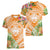 Aloha Hawaii Lanai Women V-Neck T-Shirt Frangipani Mix Pineapple