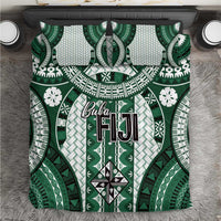 Bula Fiji Vintage Bedding Set Phthalo Green Masi Motifs LT7 Phthalo Green - Polynesian Pride