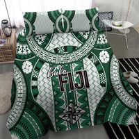 Bula Fiji Vintage Bedding Set Phthalo Green Masi Motifs LT7 - Polynesian Pride