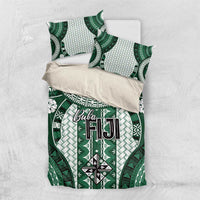 Bula Fiji Vintage Bedding Set Phthalo Green Masi Motifs LT7 US Twin 172cm x 218cm Phthalo Green - Polynesian Pride
