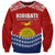 Personalised Kiribati Independence Day Sweatshirt Flag Style 44th Anniversary LT7 Unisex Red - Polynesian Pride