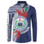 Samoa Rugby Personalized Button Sweatshirt Toa Samoa Myriad Siapo